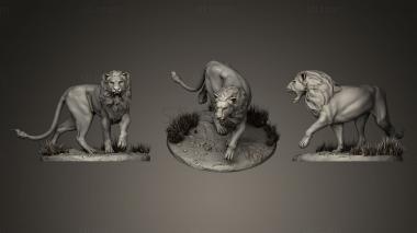 3D model Lion Sculpt (STL)